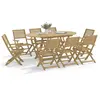 vidaXL Ensemble à manger de jardin 9 pcs bois d'acacia solide