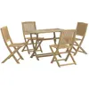 vidaXL Ensemble à manger de jardin 5 pcs Bois d'acacia solide