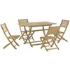 vidaXL Ensemble à manger de jardin 5 pcs Bois d'acacia solide