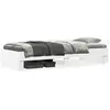 vidaXL Cadre de lit sans matelas blanc 90x190 cm bois d'ingénierie 849586
