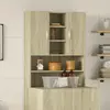 vidaXL Meuble pour machine à laver Chêne sonoma 70,5x24x90 cm