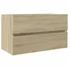 vidaXL Armoire d'évier chêne sonoma 80x38,5x45 cm Bois d'ingénierie