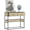 vidaXL Table console chêne sonoma 90x35x80 cm bois d'ingénierie