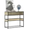 vidaXL Table console chêne sonoma 90x35x80 cm bois d'ingénierie