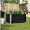 vidaXL Jardinière noir 120x80 cm bois massif de pin