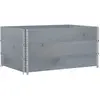 vidaXL Jardinière gris 120x80 cm bois massif de pin