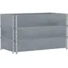 vidaXL Jardinière gris 100x50 cm bois massif de pin