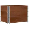 vidaXL Jardinière marron 80x60 cm bois massif de pin