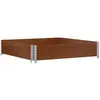 vidaXL Jardinière marron 100x100 cm bois massif de pin