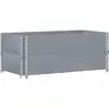 vidaXL Jardinière gris 100x50 cm bois massif de pin