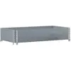 vidaXL Jardinière gris 100x50 cm bois massif de pin