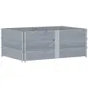 vidaXL Jardinière gris 150x100 cm bois de pin massif