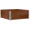 vidaXL Jardinière marron 100x100 cm bois massif de pin