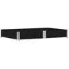 vidaXL Jardinière noir 150x100 cm bois massif de pin