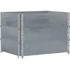 vidaXL Jardinière gris 80x60 cm bois massif de pin