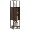 vidaXL Buffet haut chêne marron 35,5x35x139 cm bois d'ingénierie métal