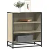 vidaXL Buffet chêne sonoma 68x35x76 cm bois d'ingénierie et métal