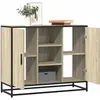 vidaXL Buffet chêne sonoma 92x35x76 cm bois d'ingénierie