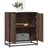vidaXL Buffet chêne marron 68x35x76 cm bois d'ingénierie