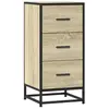 vidaXL Buffet chêne sonoma 35,5x35x76 cm bois d'ingénierie et métal
