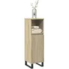 vidaXL Armoire salle de bain chêne sonoma 30x30x100 cm