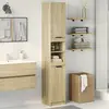 vidaXL Armoire salle de bain chêne sonoma 32x34x188,5 cm