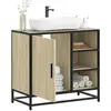 vidaXL Armoire lavabo de salle de bain chêne sonoma bois d'ingénierie