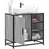 vidaXL Armoire de lavabo de salle de bain sonoma gris 65x33x60 cm