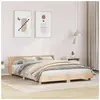 vidaXL Cadre de lit avec tête de lit 140x190 cm bois de pin massif