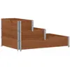 vidaXL Collier de palette à 3 niveaux marron 120x80 cm bois pin massif