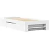 vidaXL Vidaxl Cadre De Lit Sans Matelas Blanc 90x190 Cm Bois D'ingénierie