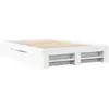 vidaXL Cadre de lit Blanc 140x190 cm bois d'ingénierie