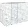 vidaXL Panier gabion avec couvercle 200x100x150 cm fer galvanisé