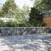 vidaXL Panier gabion avec couvercle 400x100x50 cm fer galvanisé