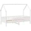 vidaXL Cadre de lit d'enfants forme de maison 90x190cm bois massif pin
