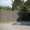 vidaXL Panier gabion avec couvercle 1150x100x200 cm fer galvanisé