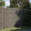 vidaXL Panier gabion avec couvercle 200x100x200 cm fer galvanisé