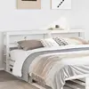 vidaXL Tête de lit avec étagères blanc 200 cm bois massif de pin