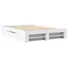 vidaXL Cadre de lit sans matelas blanc 150x200 cm bois d'ingénierie