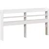 vidaXL Tête de lit avec étagères blanc 150 cm bois massif de pin