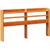vidaXL Tête de lit avec étagères marron cire 150 cm bois massif de pin