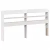 vidaXL Tête de lit avec étagères blanc 160 cm bois massif de pin