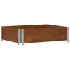 vidaXL Jardinière marron 80x60 cm bois massif de pin