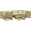 vidaXL Salon de jardin 7 pcs bois de pin imprégné