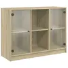 vidaXL Buffet chêne sonoma 102x37x75,5 cm bois d'ingénierie