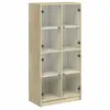 vidaXL Buffet haut avec portes chêne sonoma bois d'ingénierie