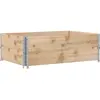 vidaXL Jardinière 120x80 cm bois massif de pin