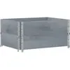 vidaXL Jardinière gris 80x60 cm bois massif de pin