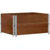 vidaXL Jardinière marron 80x60 cm bois massif de pin
