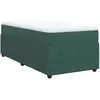 vidaXL Sommier à lattes de lit et matelas Vert foncé 180x200cm Velours